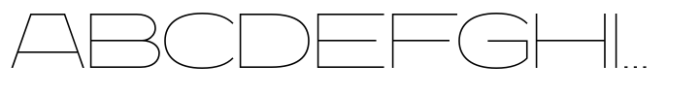 Axial Theory Thin Expanded Font UPPERCASE