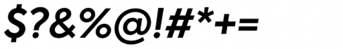 Axiforma Semi Bold Italic Font OTHER CHARS