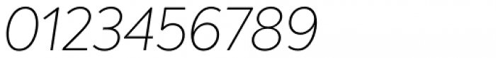 Axiforma Thin Italic Font OTHER CHARS