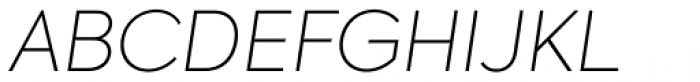 Axiforma Thin Italic Font UPPERCASE