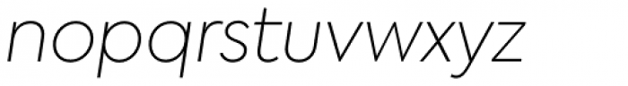 Axiforma Thin Italic Font LOWERCASE