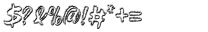 Axilon Distort Font OTHER CHARS
