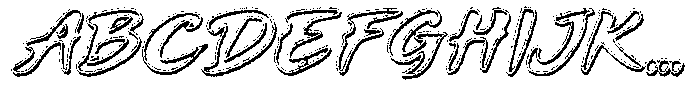 Axilon Distort Font UPPERCASE