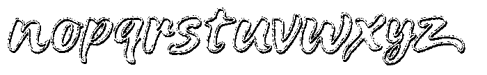 Axilon Distort Font LOWERCASE
