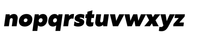 Aximo Black Italic Font LOWERCASE