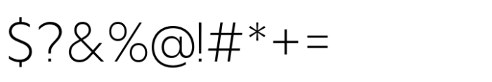 Aximo Extra Light Font OTHER CHARS