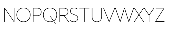 Aximo Thin Font UPPERCASE