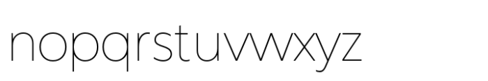 Aximo Thin Font LOWERCASE