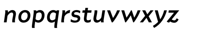 Axios Pro Medium Italic Font LOWERCASE