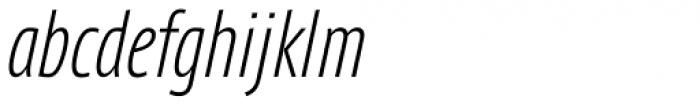 Axis Latin Compressed Pro Light It Font LOWERCASE