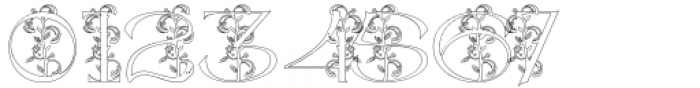 Axmiq Richard Monogram Outline Font OTHER CHARS