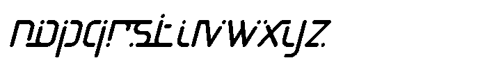 Axonemic Italic Font LOWERCASE