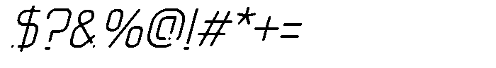 Axonemic Light Italic Font OTHER CHARS