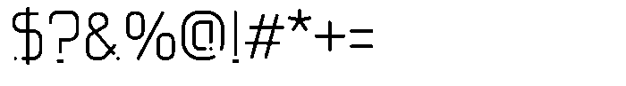 Axonemic Light Font OTHER CHARS
