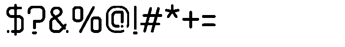 Axonemic Regular Font OTHER CHARS
