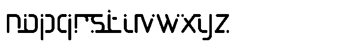 Axonemic Regular Font LOWERCASE