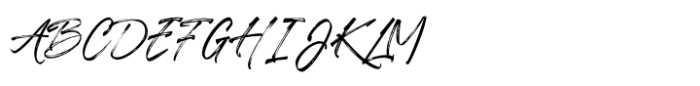 Axstura JM  Hand Brush Regular Font UPPERCASE