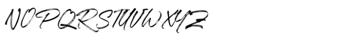 Axstura JM  Hand Brush Regular Font UPPERCASE