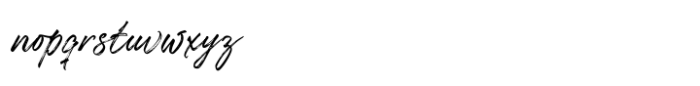 Axstura JM  Hand Brush Regular Font LOWERCASE