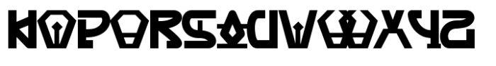 Axubies Font LOWERCASE