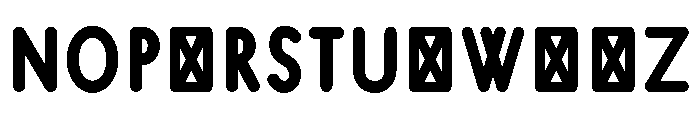 Axo NarrowBold Font UPPERCASE