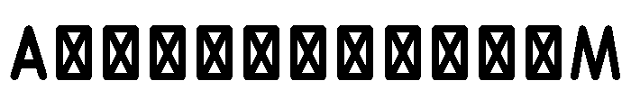 Axo NarrowMedium Font UPPERCASE