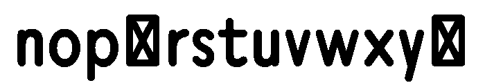Axo NarrowMedium Font LOWERCASE