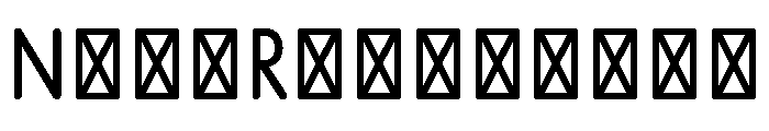 Axo NarrowRegular Font UPPERCASE