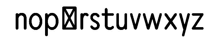 Axo NarrowRegular Font LOWERCASE