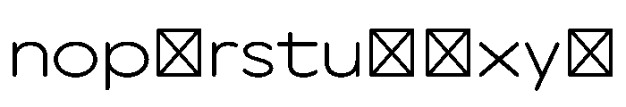 Axo WideLight Font LOWERCASE