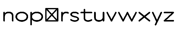 Axo WideRegular Font LOWERCASE