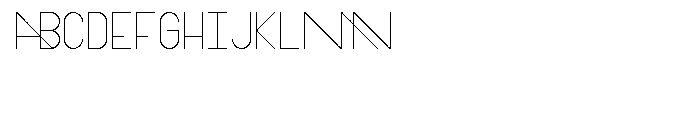 Ayvian Regular Angled Font UPPERCASE
