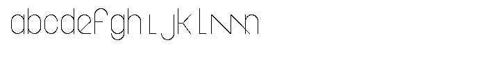 Ayvian Regular Angled Font LOWERCASE