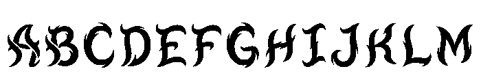 Aya Regular Font UPPERCASE