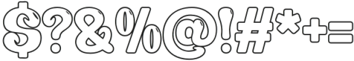 AYIXOL Outline otf (400) Font OTHER CHARS