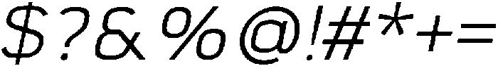 Aybrion Light Italic otf (300) Font OTHER CHARS
