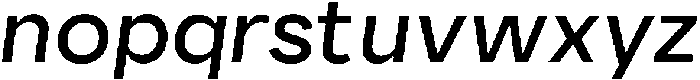 Ayr Neutral Italic otf (400) Font LOWERCASE