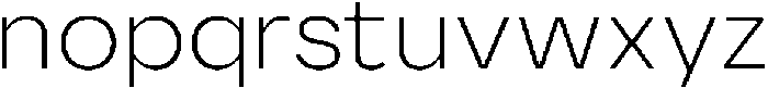 Ayr Neutral Thin otf (100) Font LOWERCASE