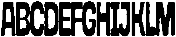 Ayr Stretch Bleed Light otf (300) Font UPPERCASE