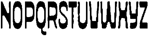 Ayr Stretch Bleed Thin otf (100) Font UPPERCASE