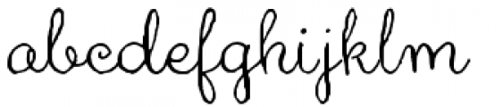 Aya Script Regular Font LOWERCASE