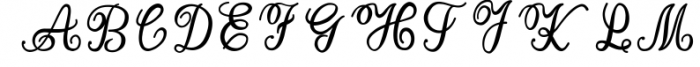 Ayushita beauty calligrapy Font UPPERCASE