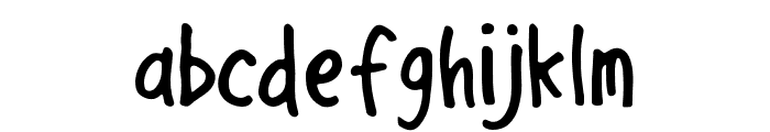 Ayrton-Regular Font LOWERCASE