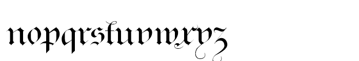 Ayres Royal Regular Font LOWERCASE