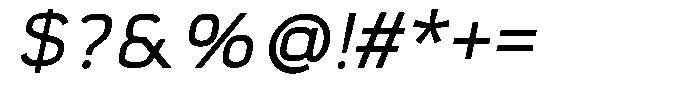 Aybrion Italic Font OTHER CHARS