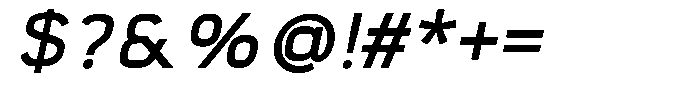 Aybrion Medium Italic Font OTHER CHARS