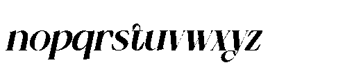 Aydoria Oblique Font LOWERCASE