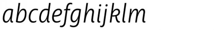 Ayita Pro Light Italic Font LOWERCASE