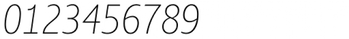 Ayita Pro Thin Italic Font OTHER CHARS