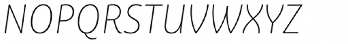 Ayita Pro Thin Italic Font UPPERCASE